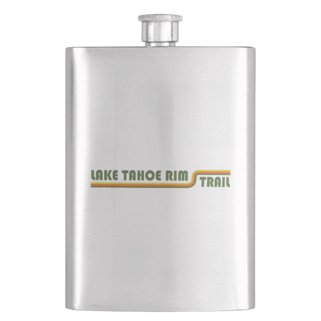 Lake Tahoe Rim Trail California Nevada Hip Flask (Front)