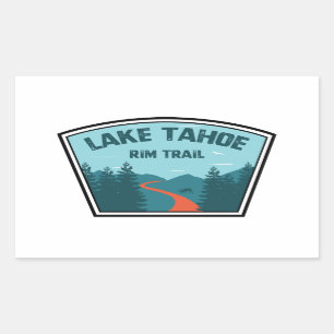 Lake Tahoe Rim Trail Rectangular Sticker