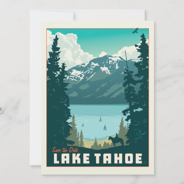 Lake Tahoe | Save the Date - Photo (Front)