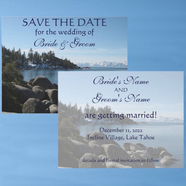 Lake Tahoe Save-the-Date Save The Date (Creator Uploaded)