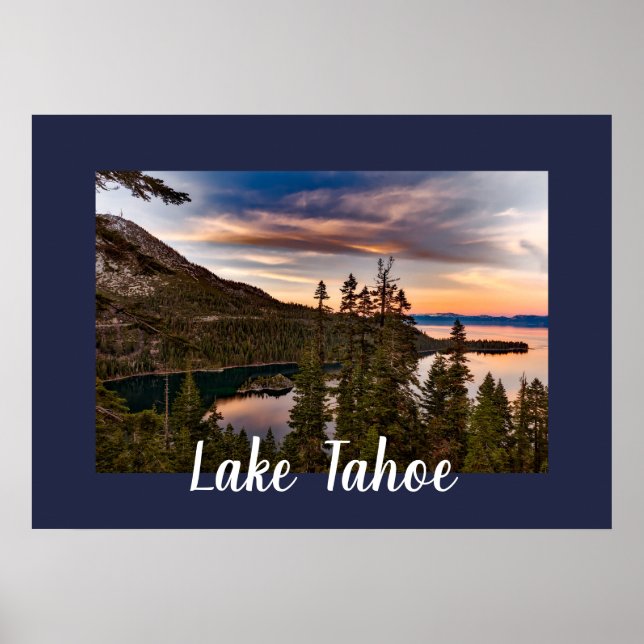 Lake Tahoe Scenic View Poster (Front)