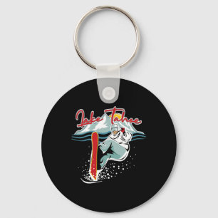 Lake Tahoe Sierra Nevada California Snowboarding S Key Ring