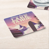 Lake Tahoe Sierra Nevada USA Snowboarding poster
