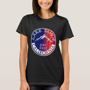 Lake Tahoe Skiing Winter Souvenir Travel Ski Calif T-Shirt