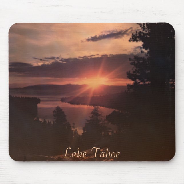 Lake Tahoe Sunrise Mousepad (Front)