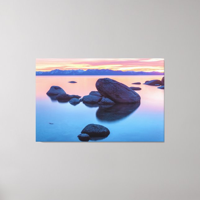 Lake Tahoe Sunset Canvas Print (Front)