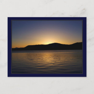 Lake Tahoe Sunset Postcard