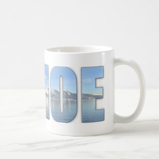 Lake Tahoe Text Coffee Mug