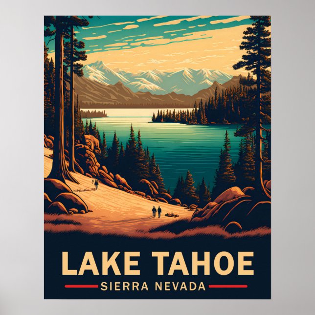 Lake Tahoe Travel Poster (Front)
