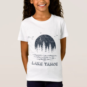 Lake Tahoe Trees Moon Family Vacation Outdoorsy Na T-Shirt