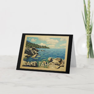 Lake Tahoe Vintage Card