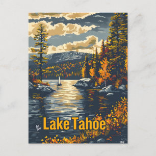 Lake Tahoe Vintage Postcard
