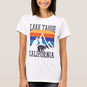 Lake Tahoe - Vintage Retro California Bear T-Shirt