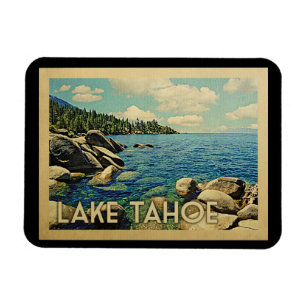 Lake Tahoe Vintage Travel Magnet