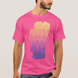 Lake Tahoe W Mountains Sunset Colours Active T-Shirt