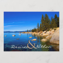 Lake Tahoe Wedding Invitation