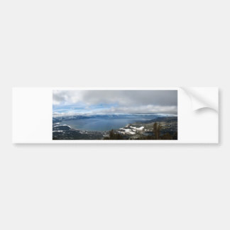 Lake Tahoe Winter Panorama Bumper Sticker