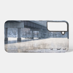 Lake Taneycomo Foggy Winter Fishing Samsung Case