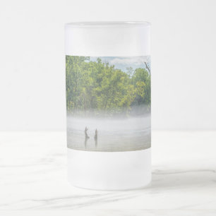 Lake Taneycomo Summer Fog Frosted Glass Beer Mug