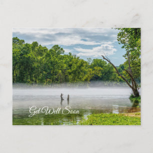 Lake Taneycomo Summer Fog Get Well Soon Postcard
