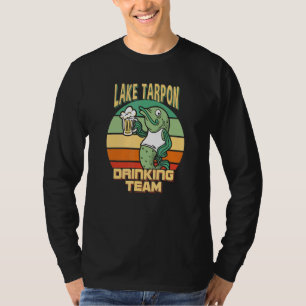 Lake Tarpon Drinking Team Funny Fish Beer Fishing T-Shirt