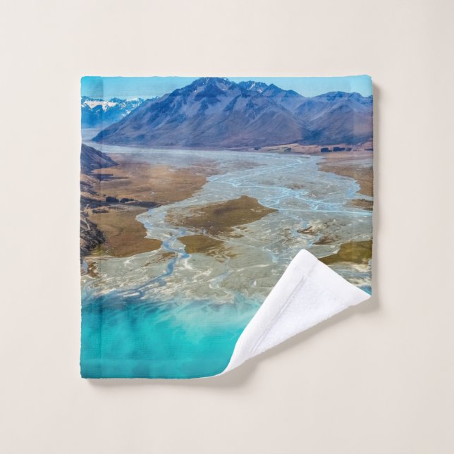 Lake Tekapo and Southern Alps, New Zealand Bath Towel Set (Wash Cloth)