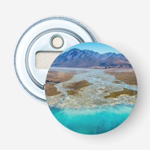 Lake Tekapo and Southern Alps, New Zealand Bottle Opener