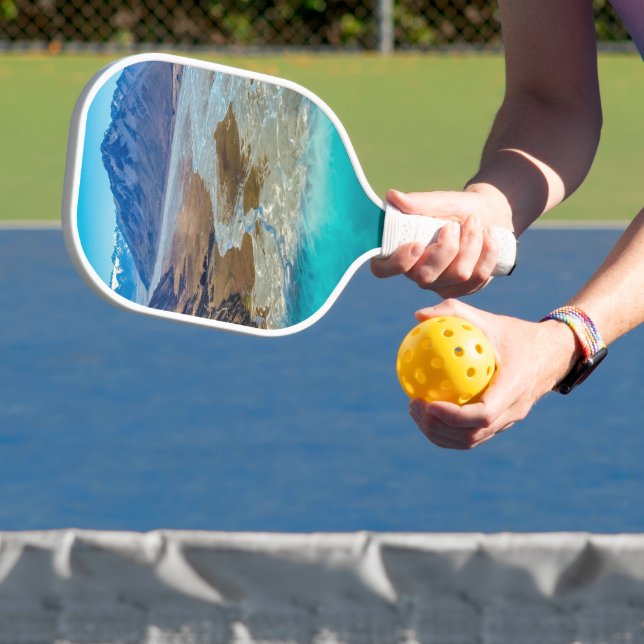 Lake Tekapo and Southern Alps, New Zealand Pickleball Paddle (Insitu)