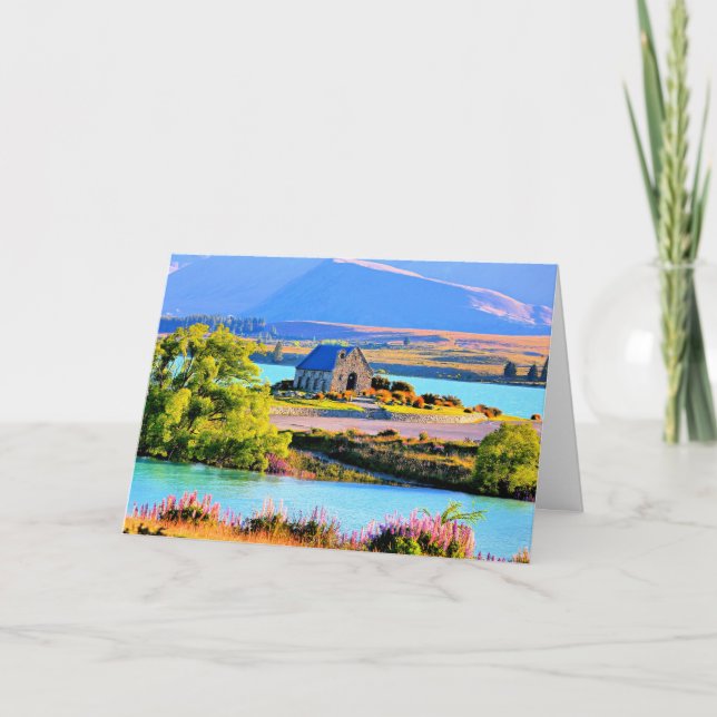 Lake Tekapo, New Zealand Card (Front)