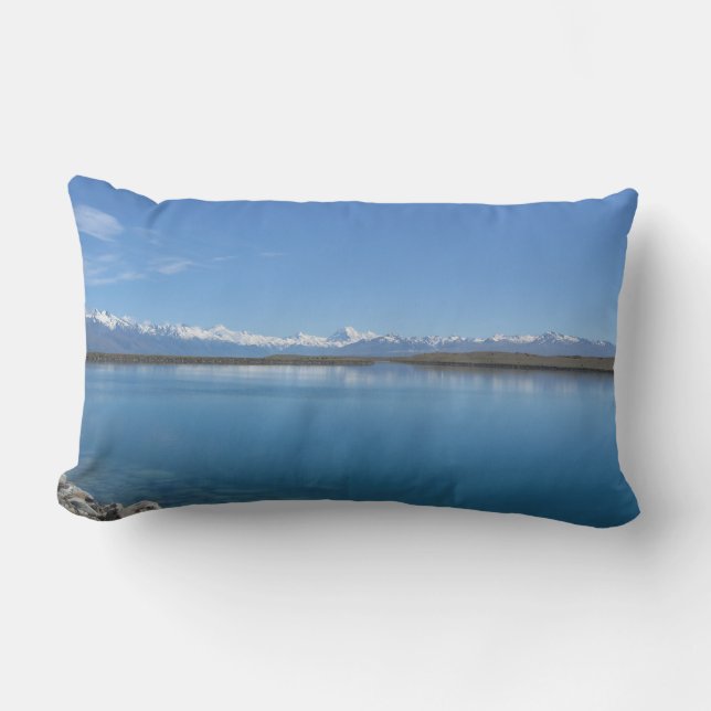 Lake Tekapo, New Zealand Lumbar Cushion (Front)