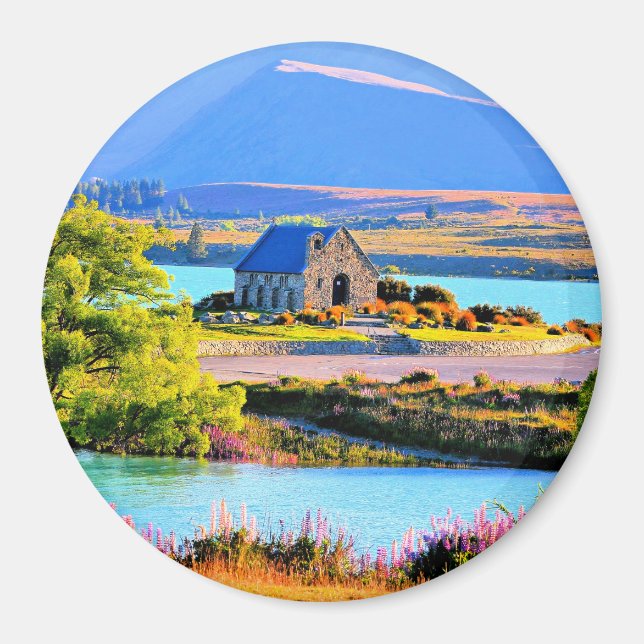 Lake Tekapo, New Zealand Magnet (Front)