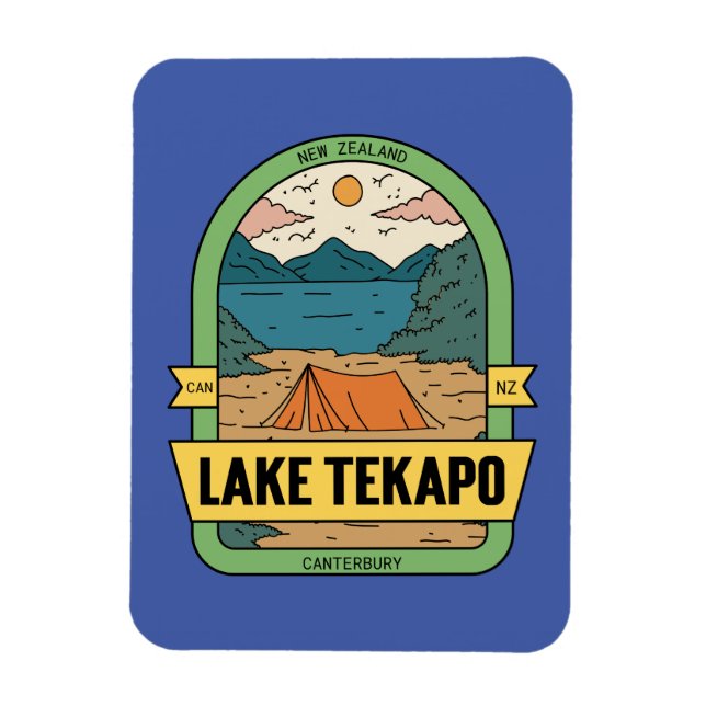 Lake Tekapo New Zealand Magnet (Vertical)