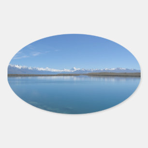 Lake Tekapo, New Zealand Oval Sticker