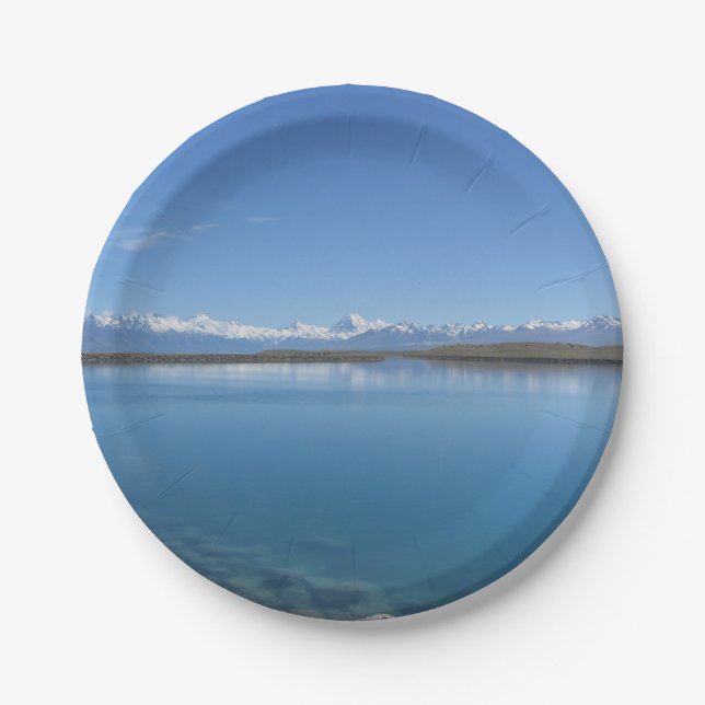 Lake Tekapo, New Zealand Paper Plate (Front)