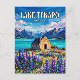 Lake Tekapo New Zealand Postcard