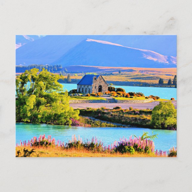 Lake Tekapo, New Zealand Postcard (Front)