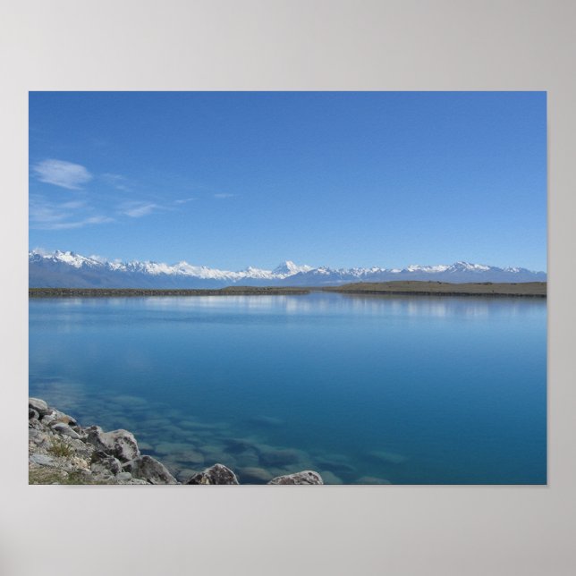 Lake Tekapo, New Zealand Poster (Front)
