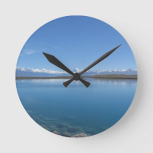 Lake Tekapo, New Zealand Round Clock