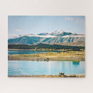 Lake Tekapo New Zealand South Island travel Jigsaw Puzzle