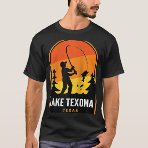 Lake Texoma Texas Fishing Raglan T-Shirt