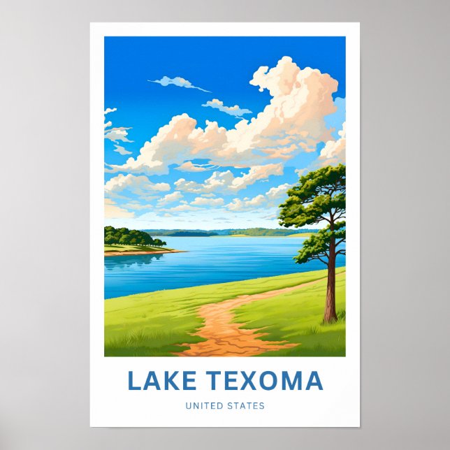 Lake Texoma United States Travel Print (Front)