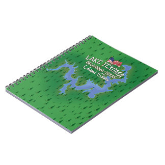 Lake Texoma USA map. Notebook