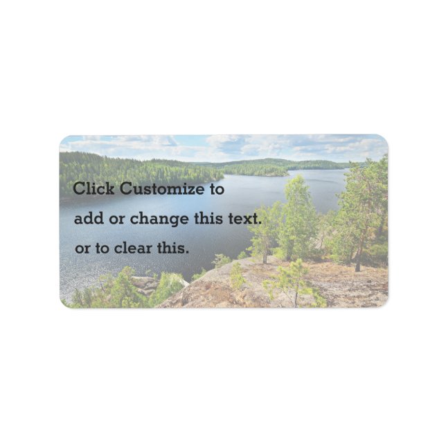 Lake Themed Label (Front)