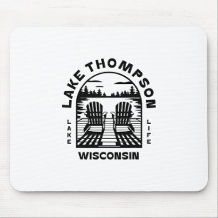 Lake Thompson Wisconsin Outdoors Vintage 2 Mouse Mat
