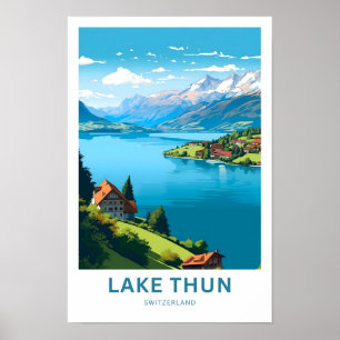 Lake Thun Switzerland Travel Print