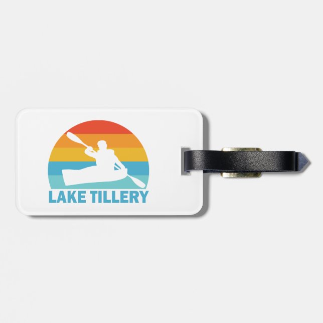 Lake Tillery North Carolina Kayak Luggage Tag (Back Horizontal)