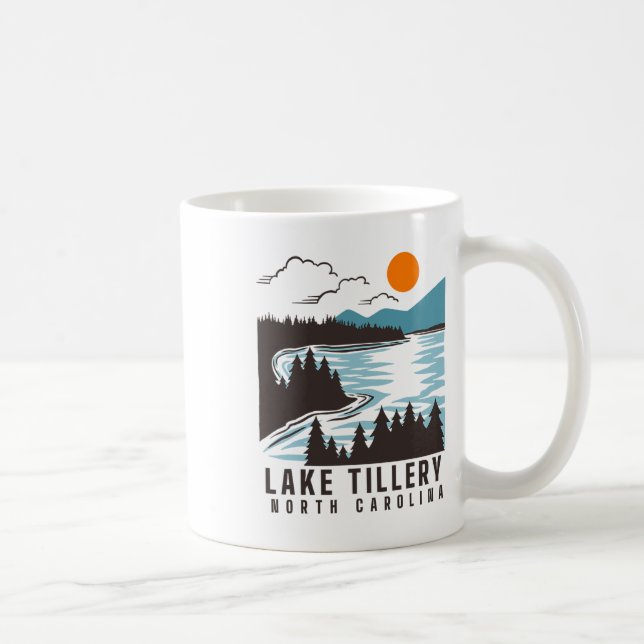 Lake Tillery North Carolina Summer Lake Life Boati Coffee Mug (Right)