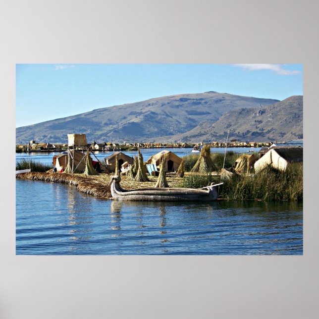 Lake Titicaca, Floating Island Poster (Front)