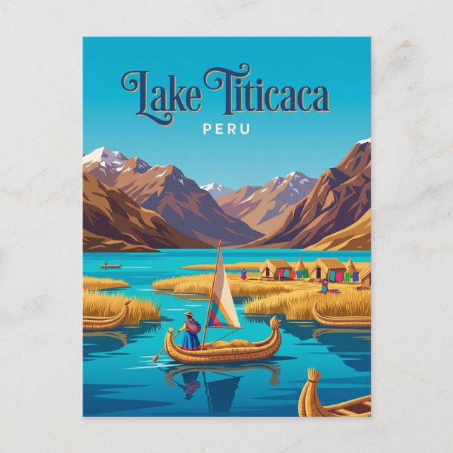 Lake Titicaca Peru Postcard (Front)