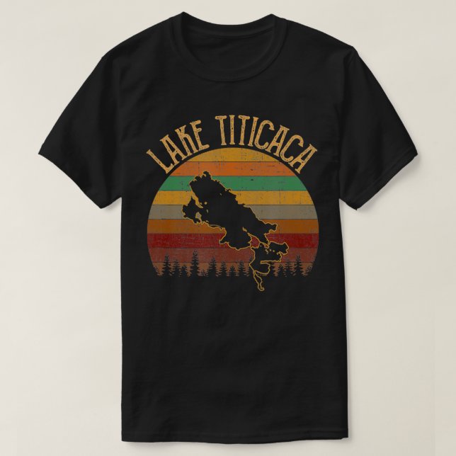 Lake titicaca vintage lake titicaca  T-Shirt (Design Front)